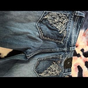 Miss Me Jeans!Only wore couple times.Blue ,bootcut,no hole